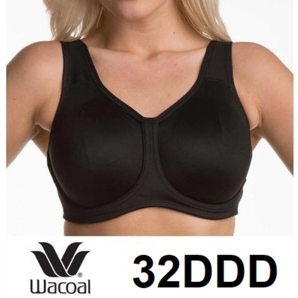 Wacoal Simone Sport Underwire Bra Maximum Support Black Size 32DDD